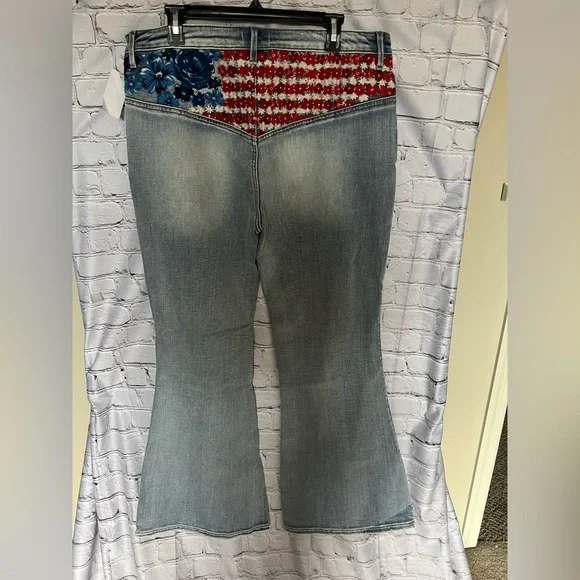 DRIFTWOOD JEANS Farrah X Floral Flags Jeans